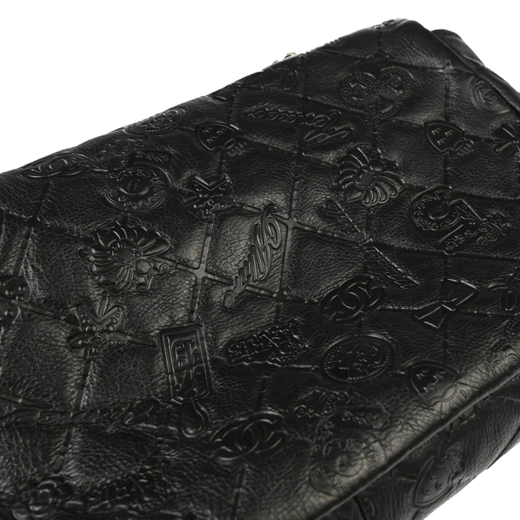 Chanel 2011 Black Calfskin Icon Shoulder Bag