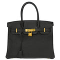 Hermes 2016 Black Togo Birkin 30 Handbag