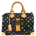 Louis Vuitton 2010 Black Monogram Multicolor Speedy 30 Handbag M92642
