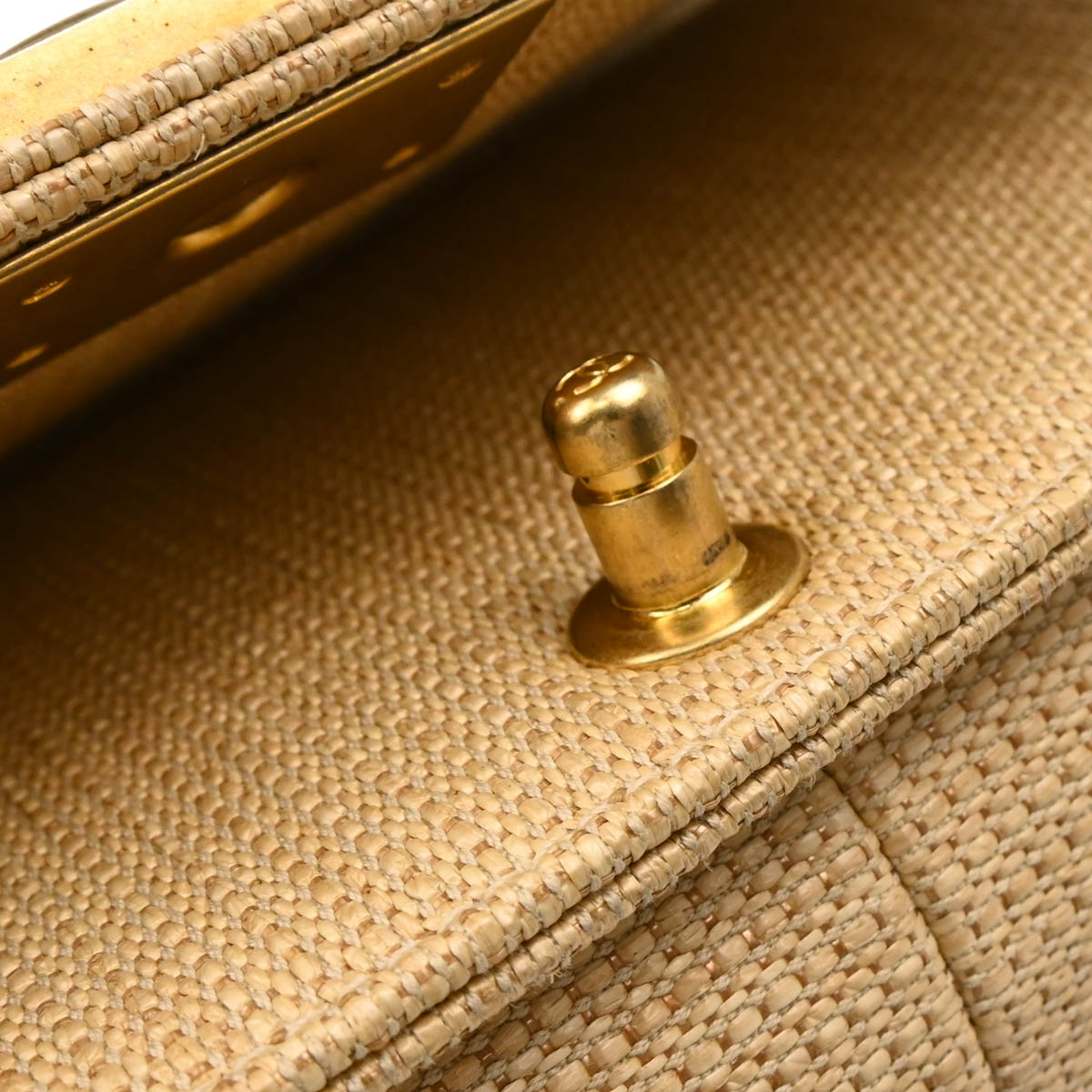 Boy Chanel 2019 Beige Straw Medium Chain Shoulder Bag