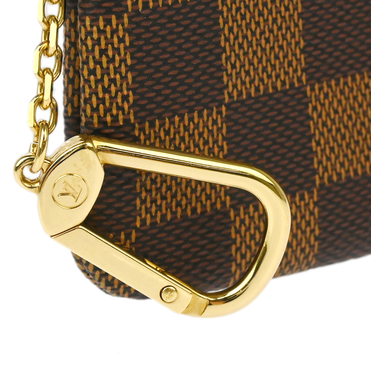 Louis Vuitton 2017 Damier Pochette Cles Coin Case Wallet Purse N62658