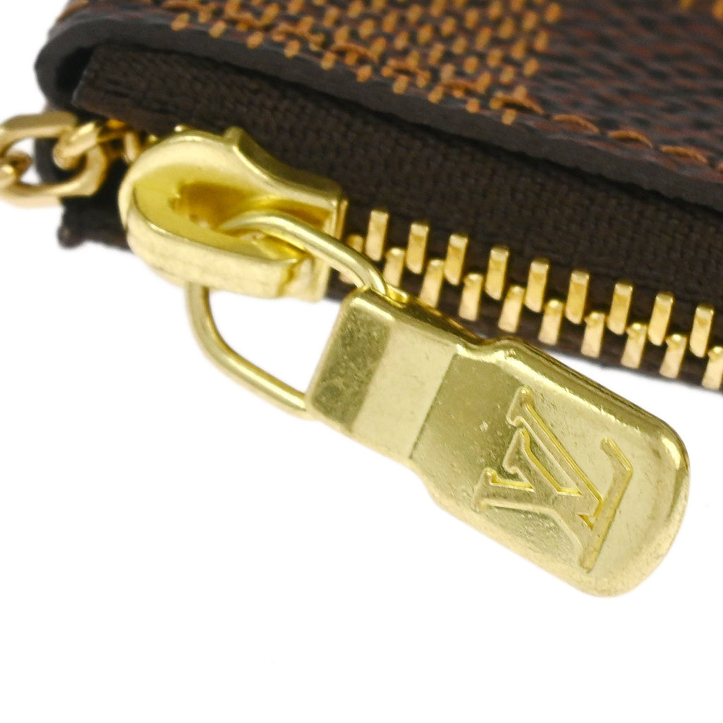 Louis Vuitton 2017 Damier Pochette Cles Coin Case Wallet Purse N62658