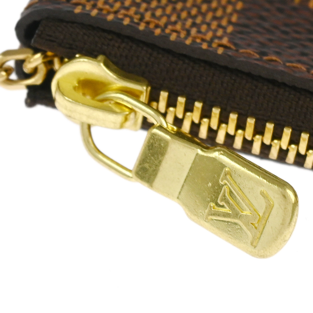 Louis Vuitton 2017 Damier Pochette Cles Coin Case Wallet Purse N62658