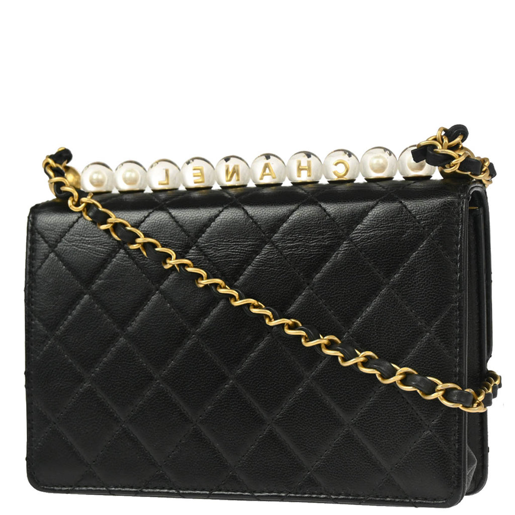 Chanel 2019 Black Lambskin Shoulder Bag