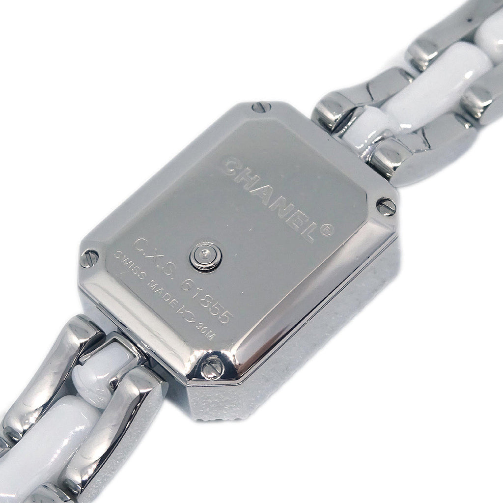 Chanel Premiere H2132 Quartz Watch Ceramic SS Diamond
