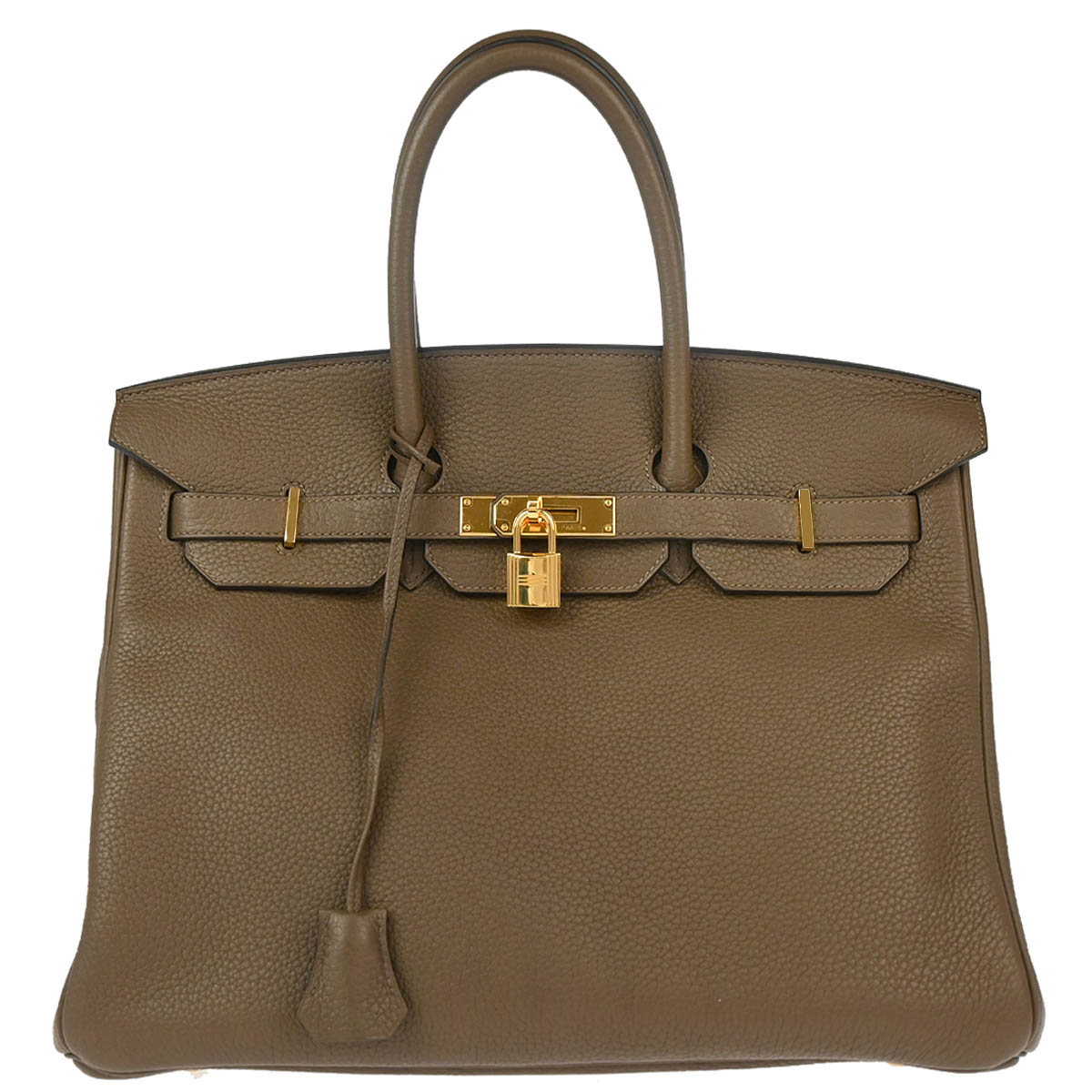 Hermes 2014 Taupe Gray Togo Birkin 35 Handbag