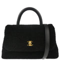 Chanel 2017 Black Mouton 2way Shoulder Handbag
