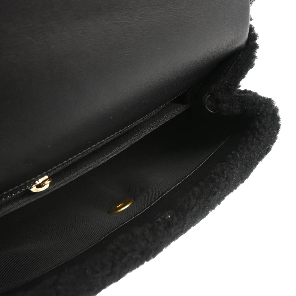 Chanel 2017 Black Mouton 2way Shoulder Handbag