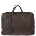 Hermes 2014 Chocolat Taurillon Clemence Victoria 50 Handbag