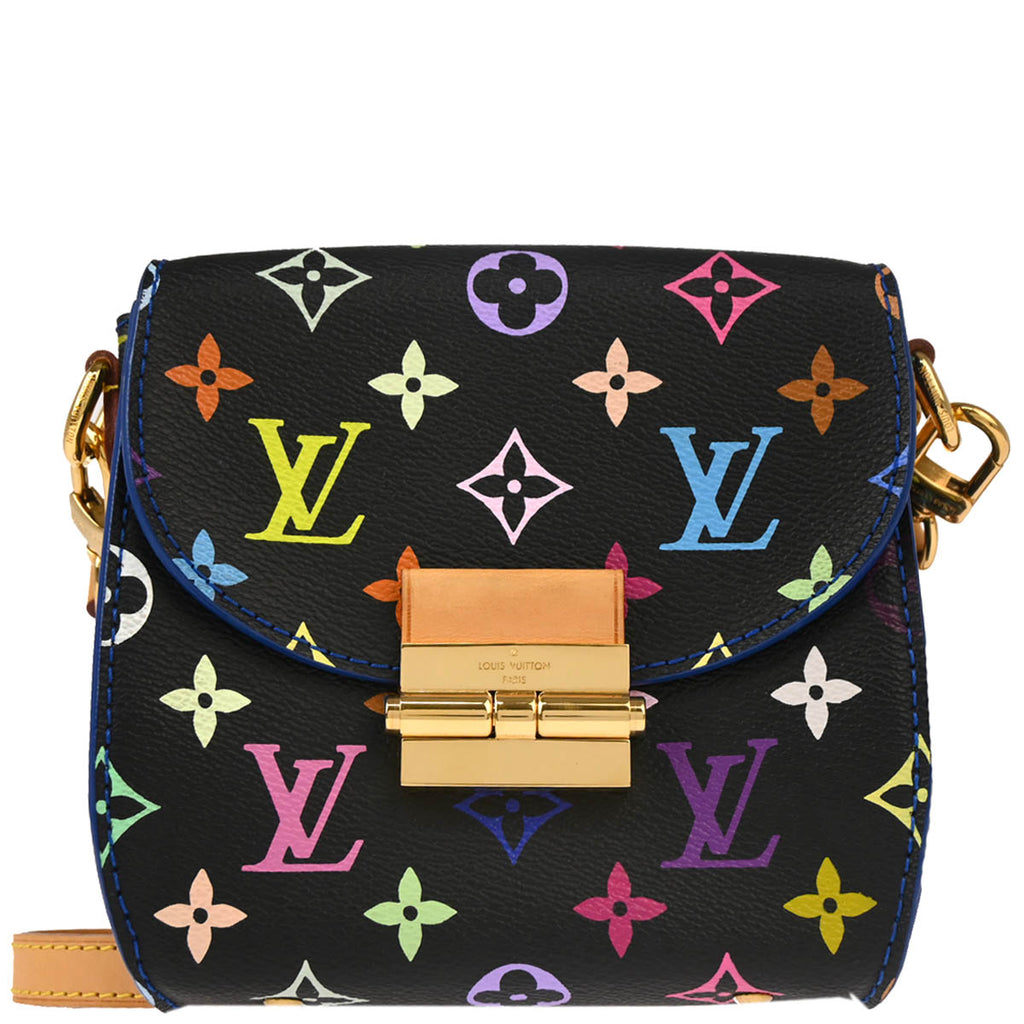 Louis Vuitton 2017 Black Multicolor Heart Breaker Shoulder Bag M40659