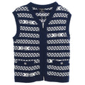 Chanel 2017 Sleeveless Vest Jacket Navy #34