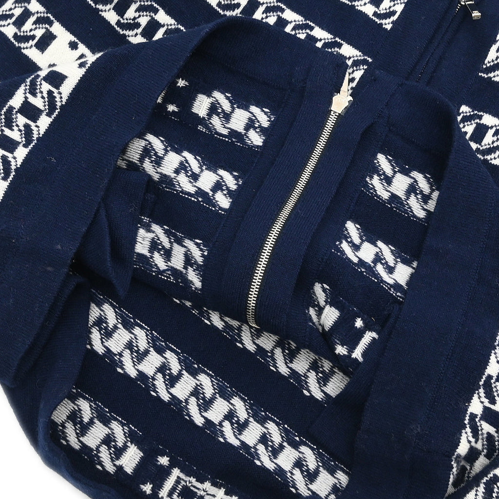 Chanel 2017 Sleeveless Vest Jacket Navy #34