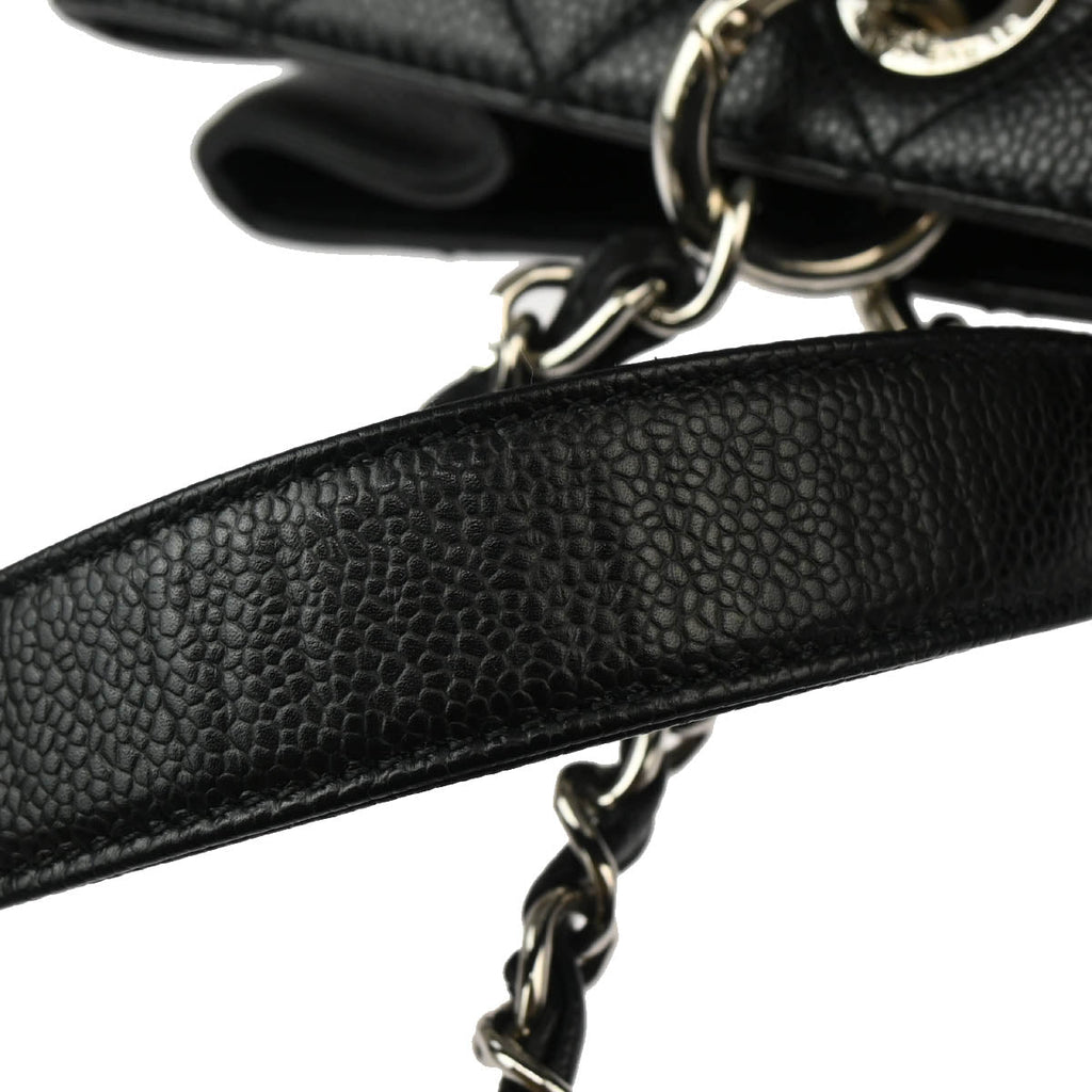 Chanel 2012 Black Caviar Grand Shopping Tote GST XL Handbag