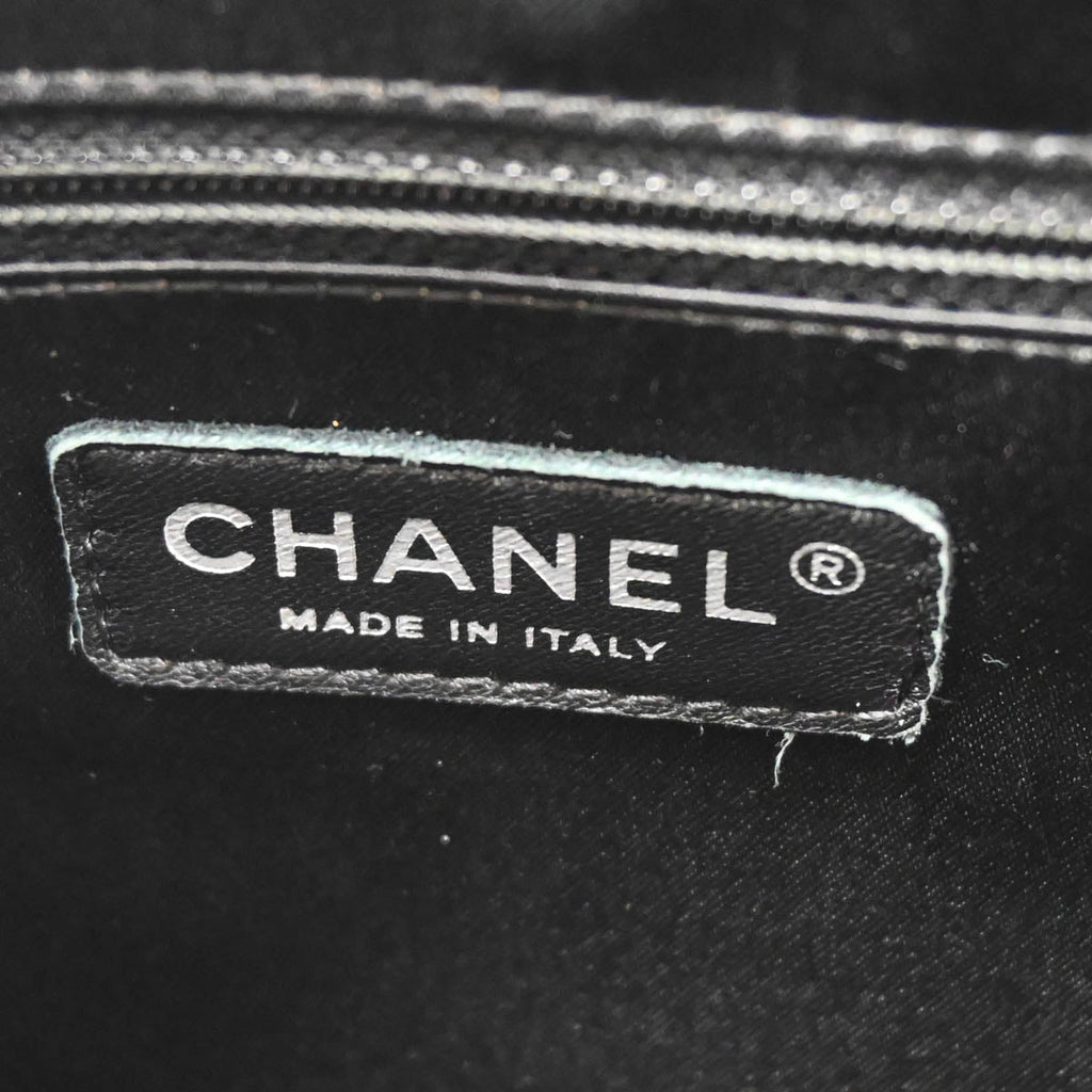 Chanel 2012 Black Caviar Grand Shopping Tote GST XL Handbag