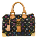 Louis Vuitton 2012 Black Monogram Multicolor Speedy 30 Handbag M92642