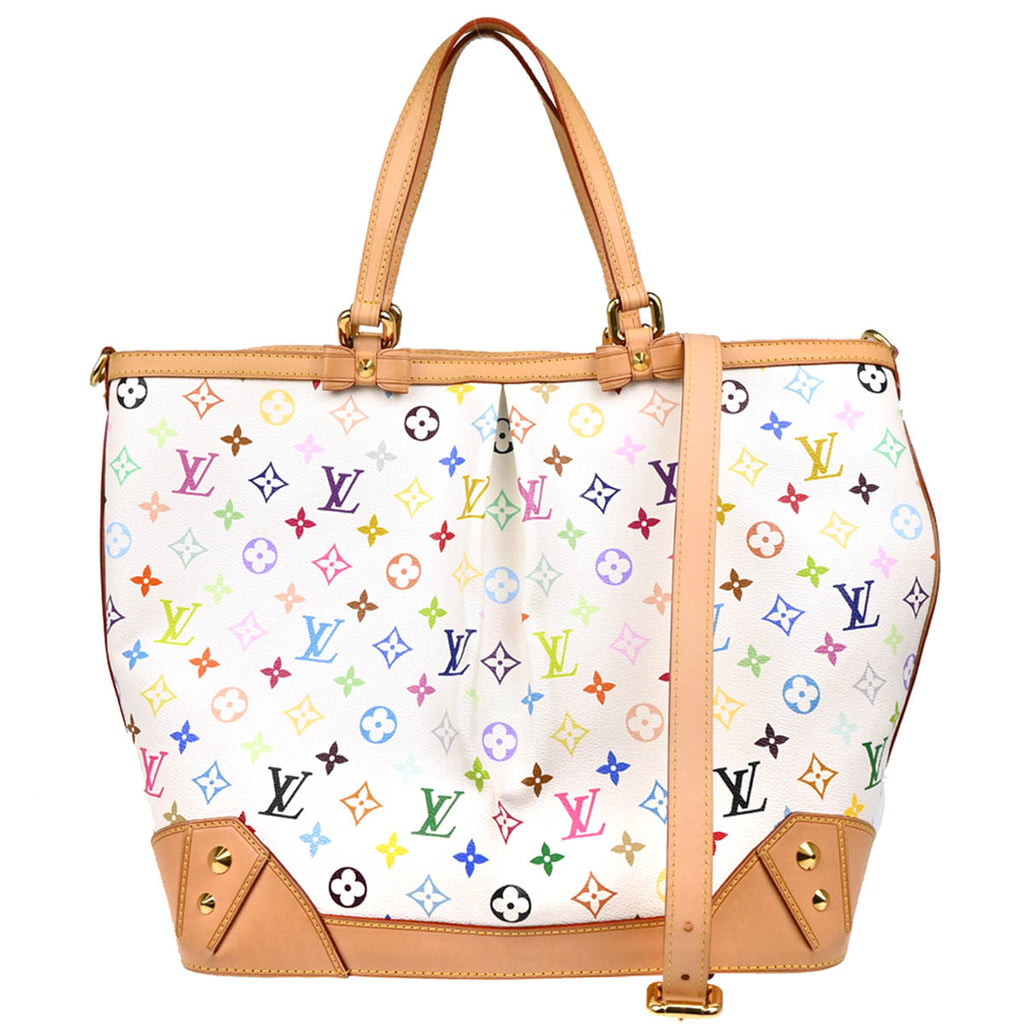 Louis Vuitton 2011 White Monogram Sharleen GM 2way Shoulder Tote Handbag M93214