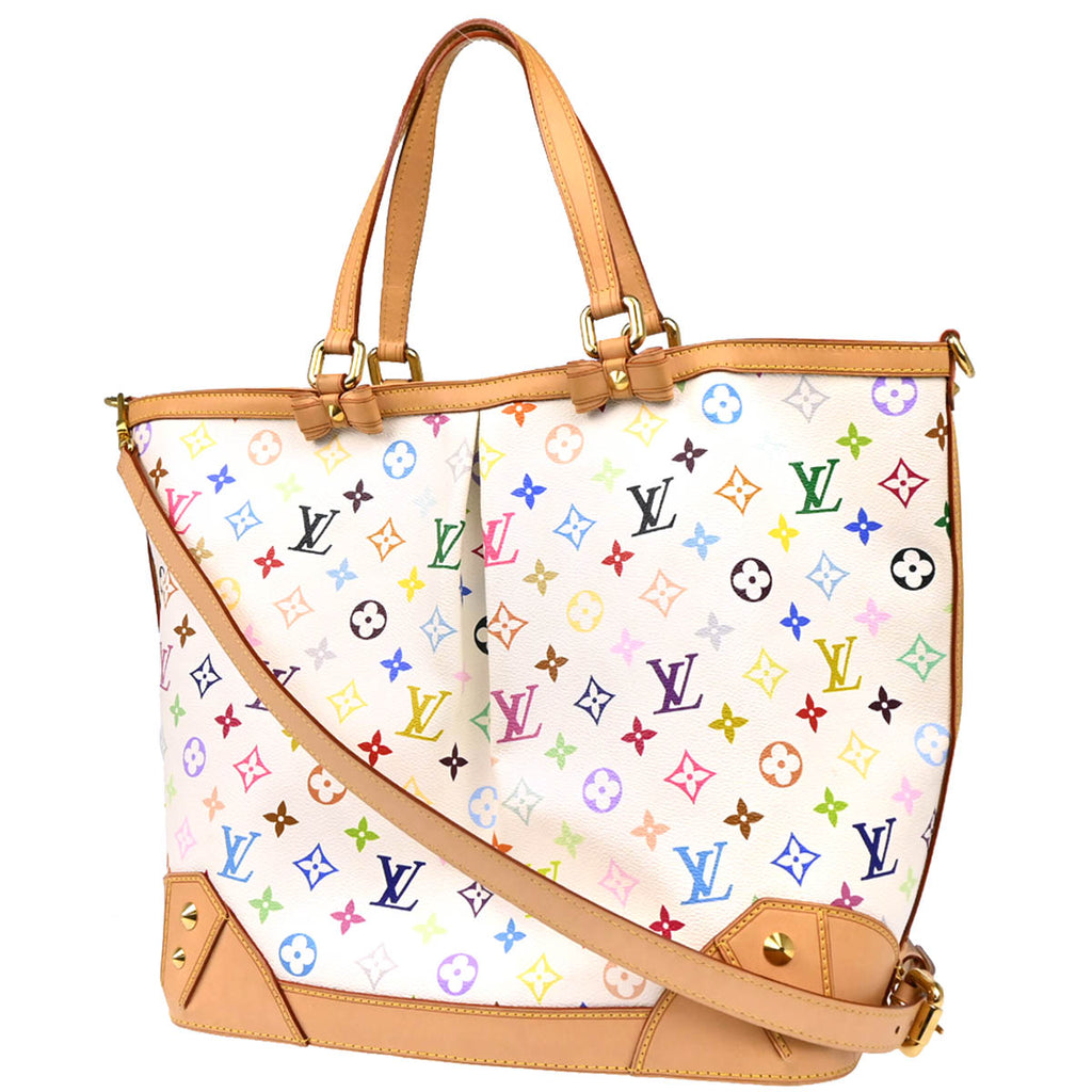 Louis Vuitton 2011 White Monogram Sharleen GM 2way Shoulder Tote Handbag M93214