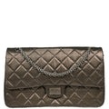 Chanel 2011 Brown Lambskin 2.55 Double Flap Shoulder Bag
