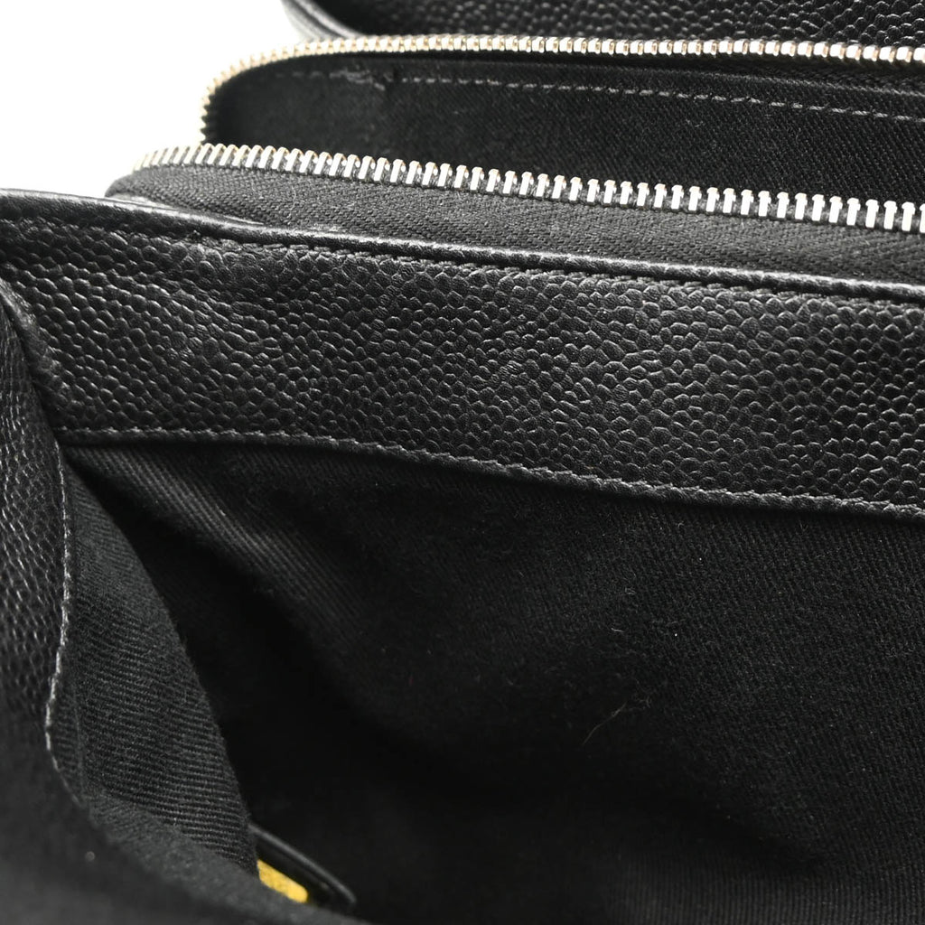 Chanel 2012-2013 Black Caviar Timeless CC Chain Tote Bag