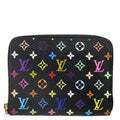 Louis Vuitton 2012 Black Multicolor Zippy Coin Purse Wallet M93740
