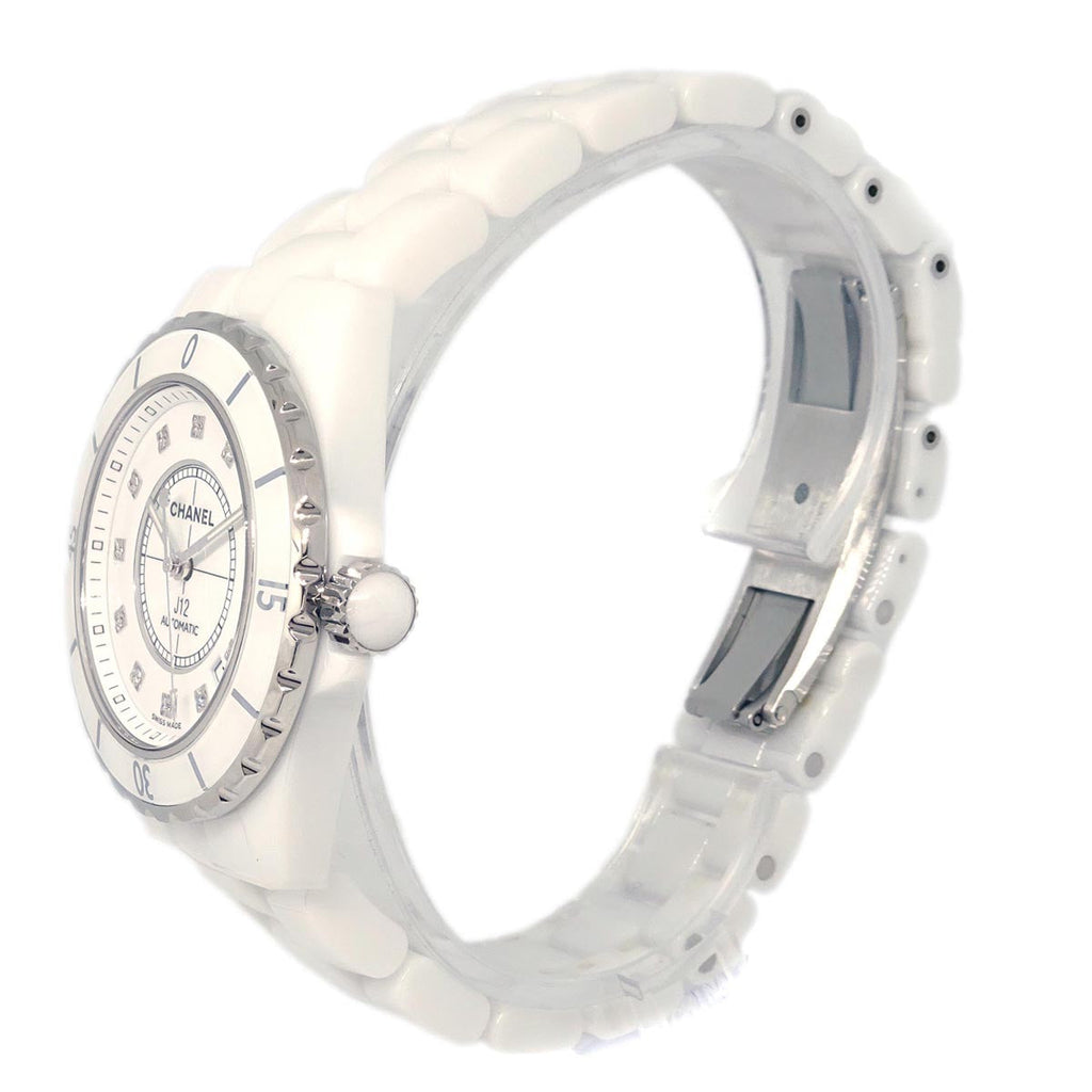 Chanel Ref.H1629 J12 39mm Self-winding Watch Ceramic SS Diamond