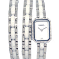 Chanel Premiere Triple Bracelet H3059 Quartz Watch Ceramic SS Diamond