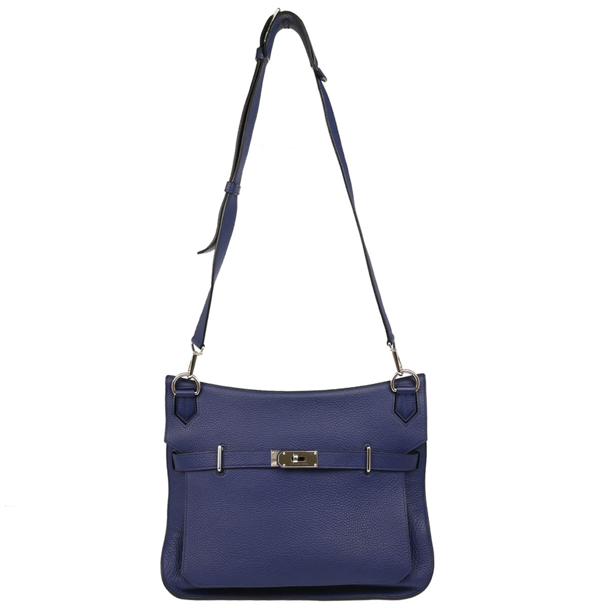 Hermes 2013 Blue Taurillon Clemence Jypsiere 37 Shoulder Bag