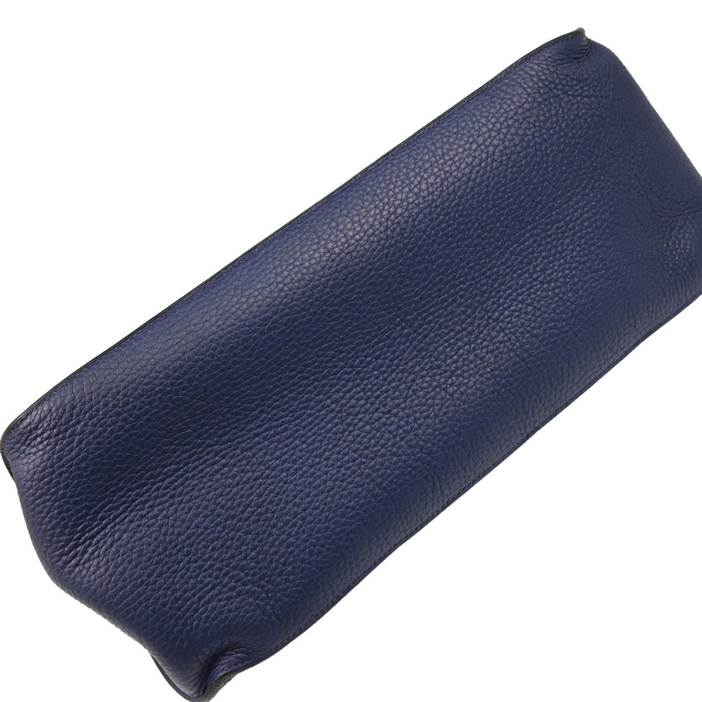 Hermes 2013 Blue Taurillon Clemence Jypsiere 37 Shoulder Bag