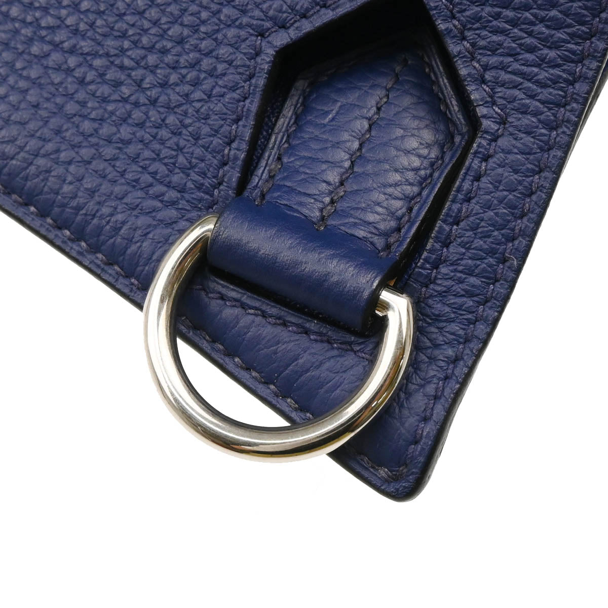Hermes 2013 Blue Taurillon Clemence Jypsiere 37 Shoulder Bag