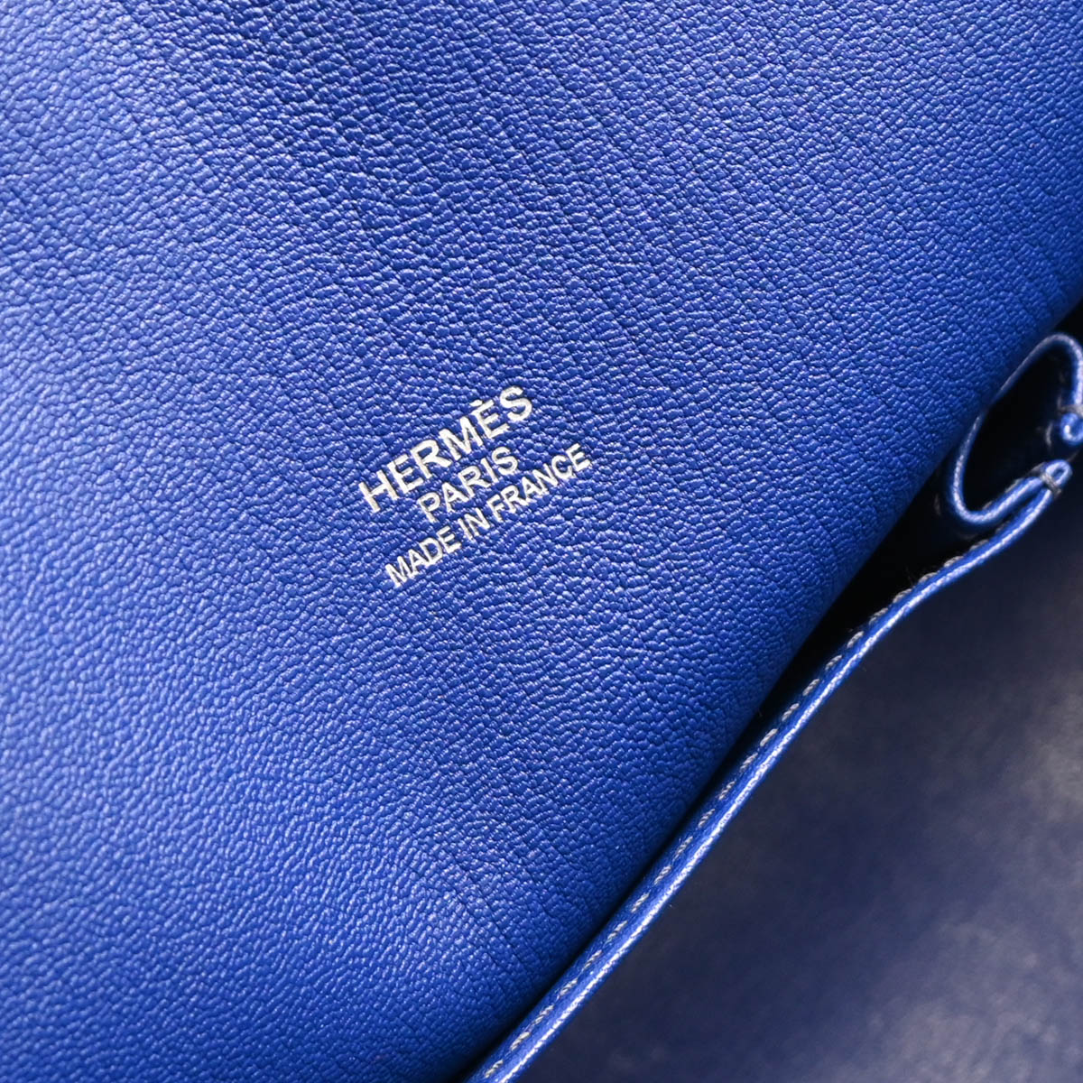 Hermes 2013 Blue Taurillon Clemence Jypsiere 37 Shoulder Bag