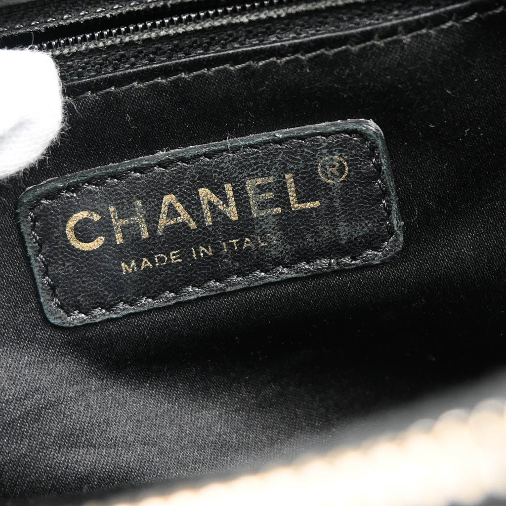 Chanel 2012 Black Caviar Grand Shopping Tote GST Handbag