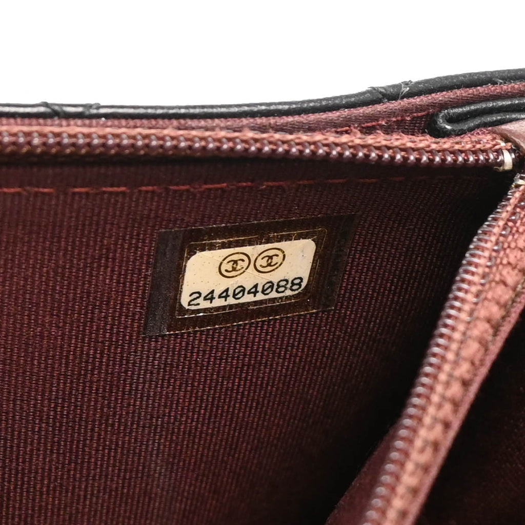 Chanel 2017-2018 Black Lambskin WOC Shoulder Bag