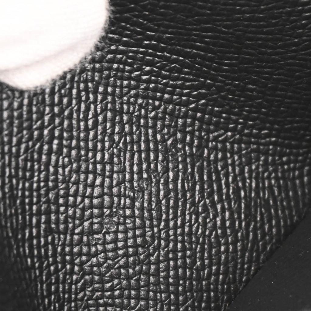 Hermes 2017 Black Epsom Bearn Soufre Bifold Long Wallet