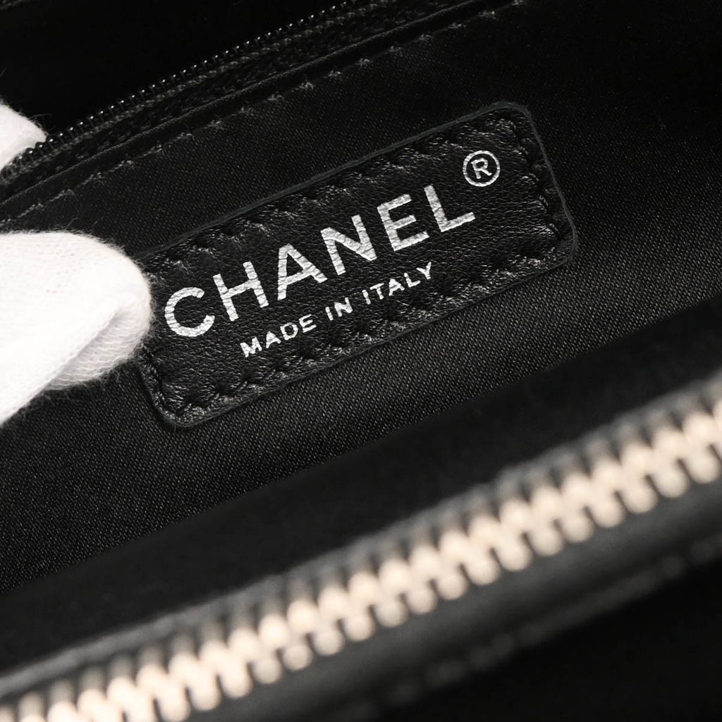 Chanel 2012-2013 Black Caviar Grand Shopping Tote GST XL Handbag