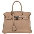 Hermes 2010 Gris Tourterelle Togo Birkin 30 Handbag