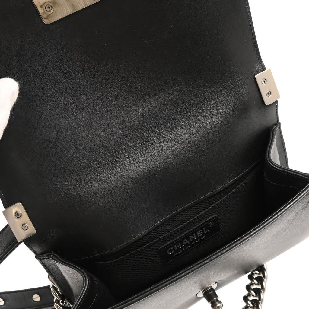 Boy Chanel 2019 Black Lambskin Small Chain Shoulder Bag