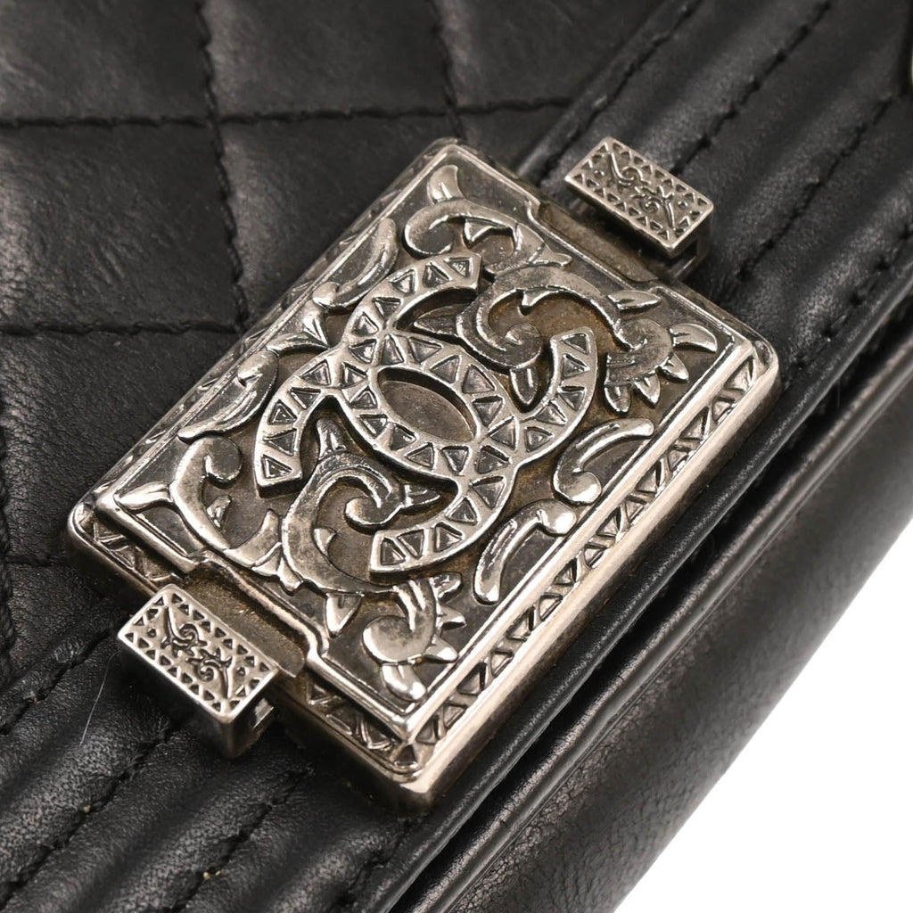 Boy Chanel 2014 Black Calfskin Small Chain Shoulder Bag