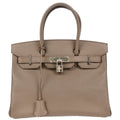 Hermes 2014 Etain Epsom Birkin 30 Handbag