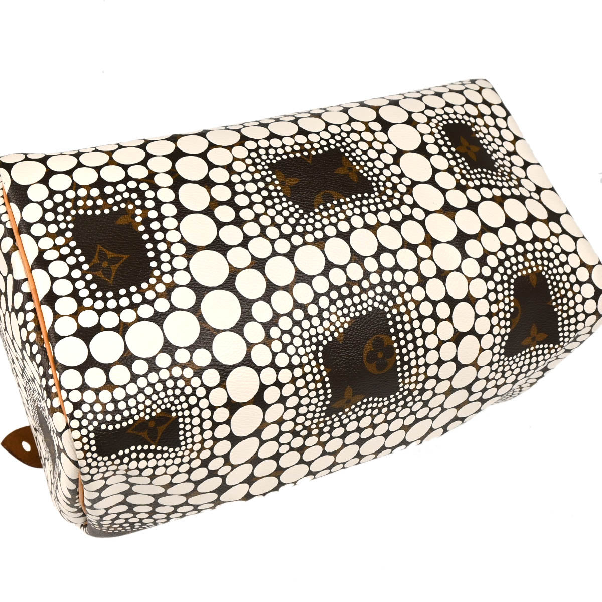 Louis Vuitton Yayoi Kusama 2012 White Monogram Town Speedy 30 Handbag M40690