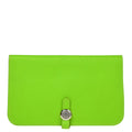 Hermes 2012 Apple Green Swift Dogon GM Wallet