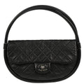 Chanel 2013-2014 Black Lambskin Medium Hula Hoop Handbag