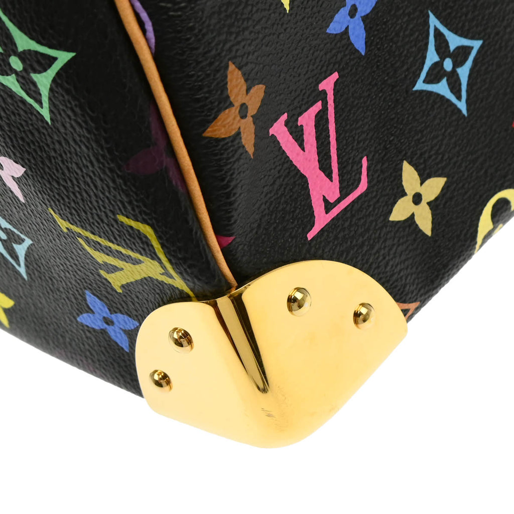 Louis Vuitton 2011 Black Monogram Multicolor Speedy 30 Handbag M92642