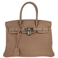 Hermes 2013 Etoupe Gray Togo Birkin 30 Handbag