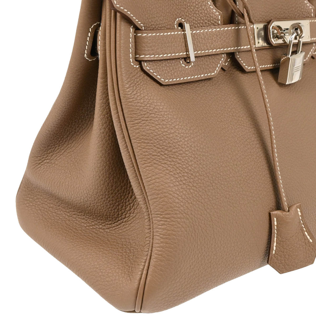 Hermes 2013 Etoupe Gray Togo Birkin 30 Handbag