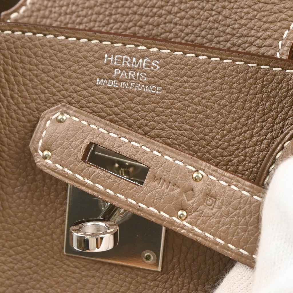 Hermes 2013 Etoupe Gray Togo Birkin 30 Handbag