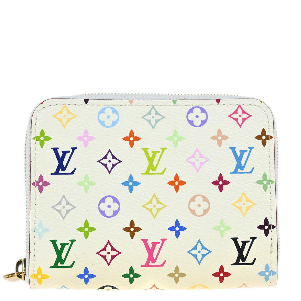 Louis Vuitton 2012 White Multicolor Zippy Wallet M93741