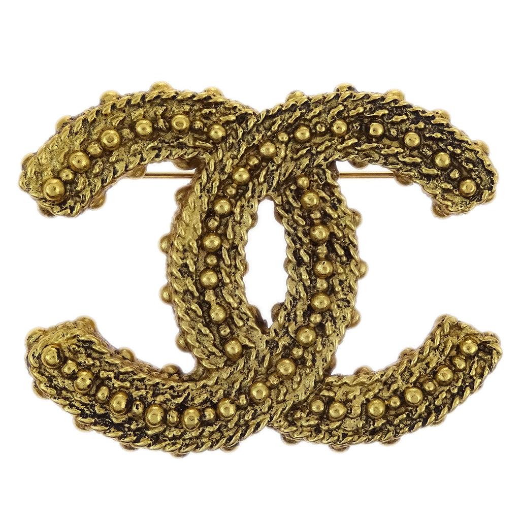 Chanel CC Brooch Pin Gold A11A