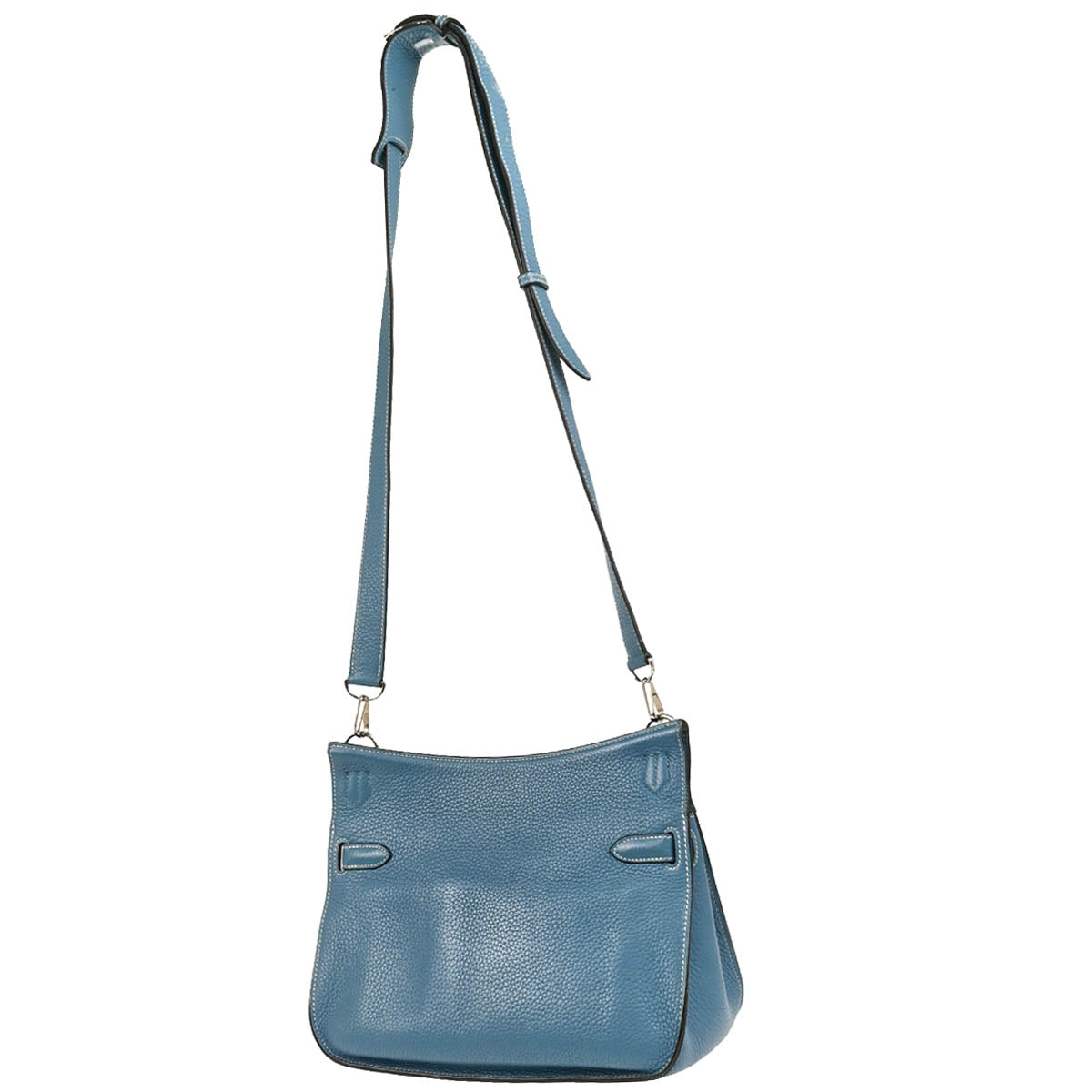 Hermes 2011 Blue Jean Taurillon Clemence Jypsiere 28 Shoulder Bag