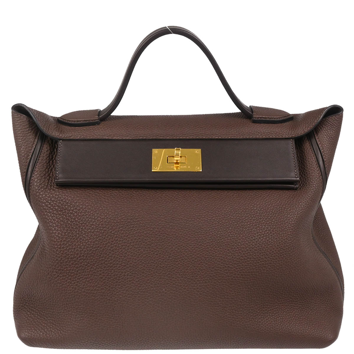Hermes 2019 Chocolat Togo Sac 24/24 35 Handbag