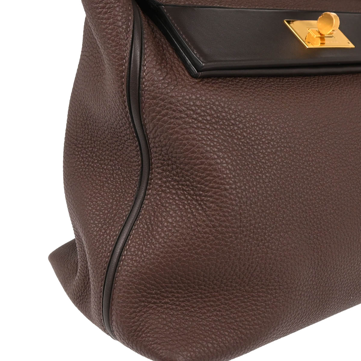 Hermes 2019 Chocolat Togo Sac 24/24 35 Handbag